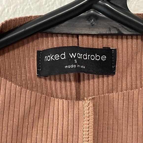 Naked Wardrobe NWOT Size Small Ribbed Racer Back Bodysuit - Picture 5 of 13